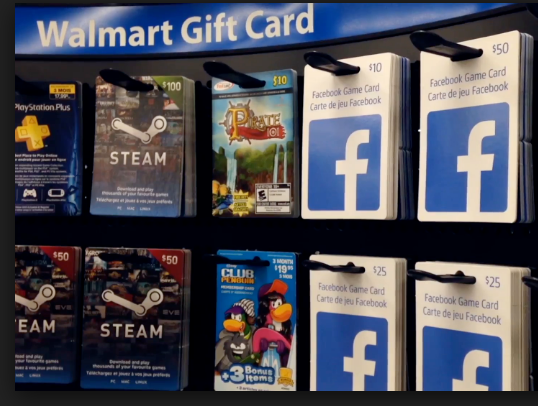 facebook gift cards