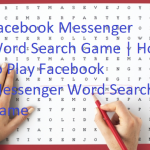facebook messanger word search game