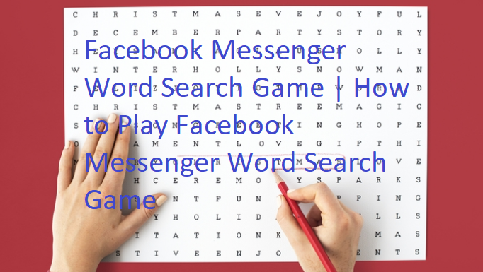 facebook messanger word search game