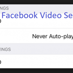 facebook video settings