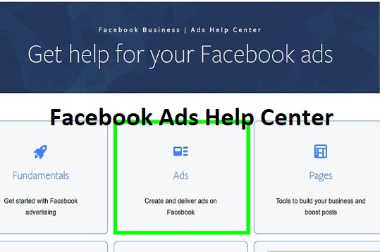 Facebook ads help center