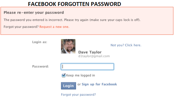 Can't Log In Into Facebook Account Facebook Password