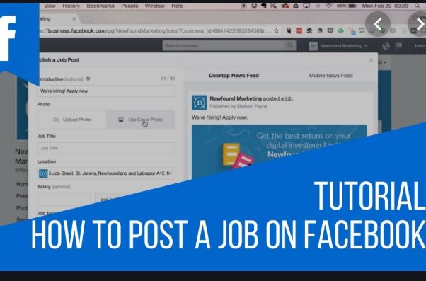 How To Post Your Job On Facebook | Facebook Jobs Posting