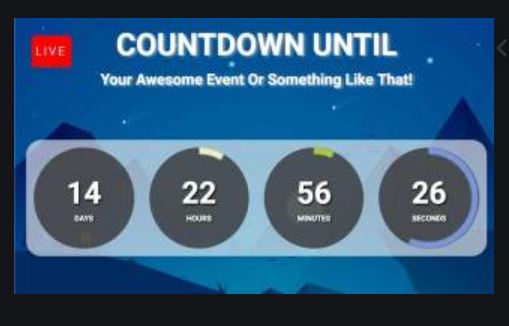 countdown clock facebook