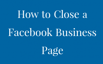 how to close a facebook business page