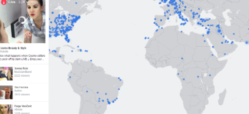 Facebook Live Map