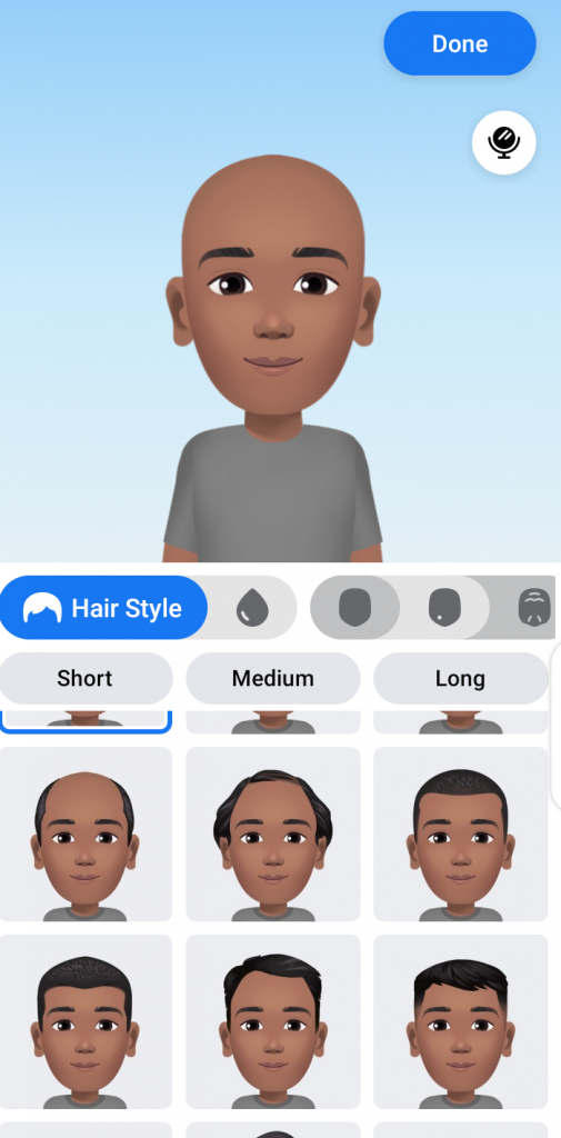 create facebook avatar hairstyle