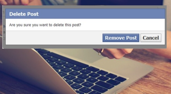 delete facebook post