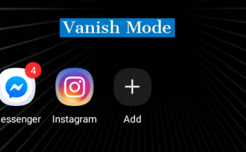 facebook vanishing mode