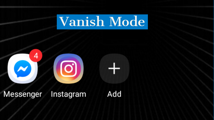 facebook vanishing mode