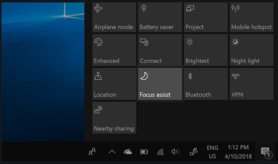 How to Silence Notifications in Windows 10 Using Focus Assist