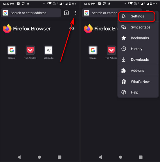 How to Take Screenshot in Firefox Private Mode on Android