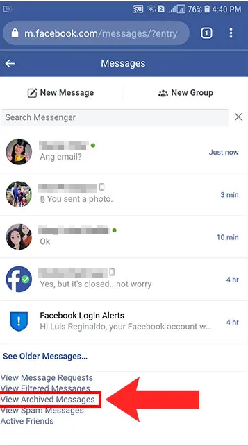 can people see archived posts on facebook