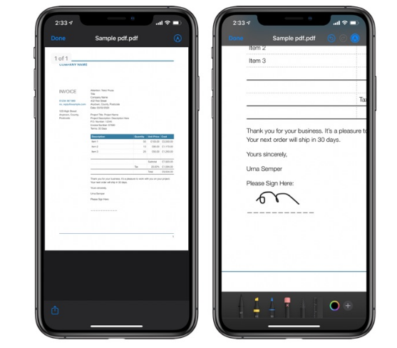sign a document on iphone sign a document on iphone