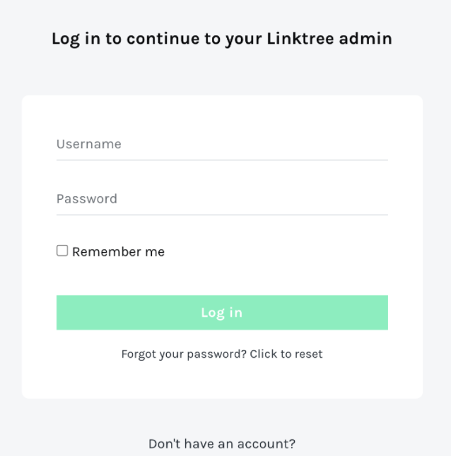 Linktree Login